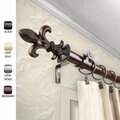 Kd Encimera 1 in. Silas Curtain Rod with 28 to 48 in. Extension, Bronze KD3723286